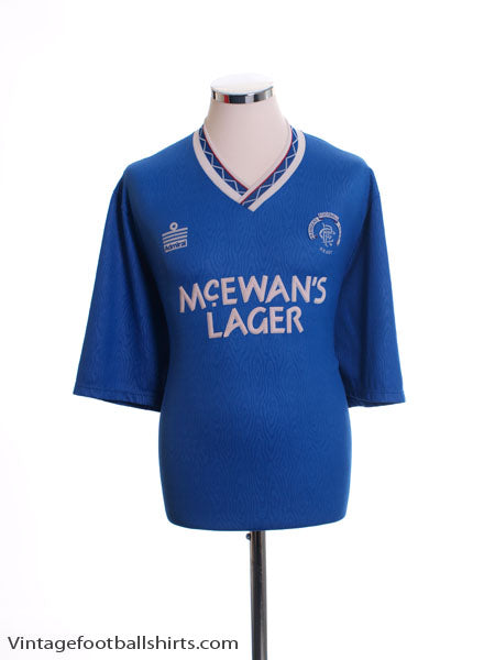 1990-92 Rangers Home Shirt M Football Shirt