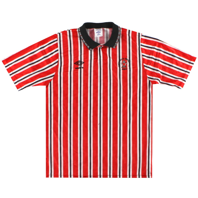 1990-92 Sheffield United Umbro Home Shirt M Football Shirt
