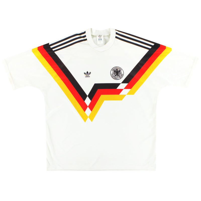 1990-92 West Germany adidas Home Shirt L Football Shirt