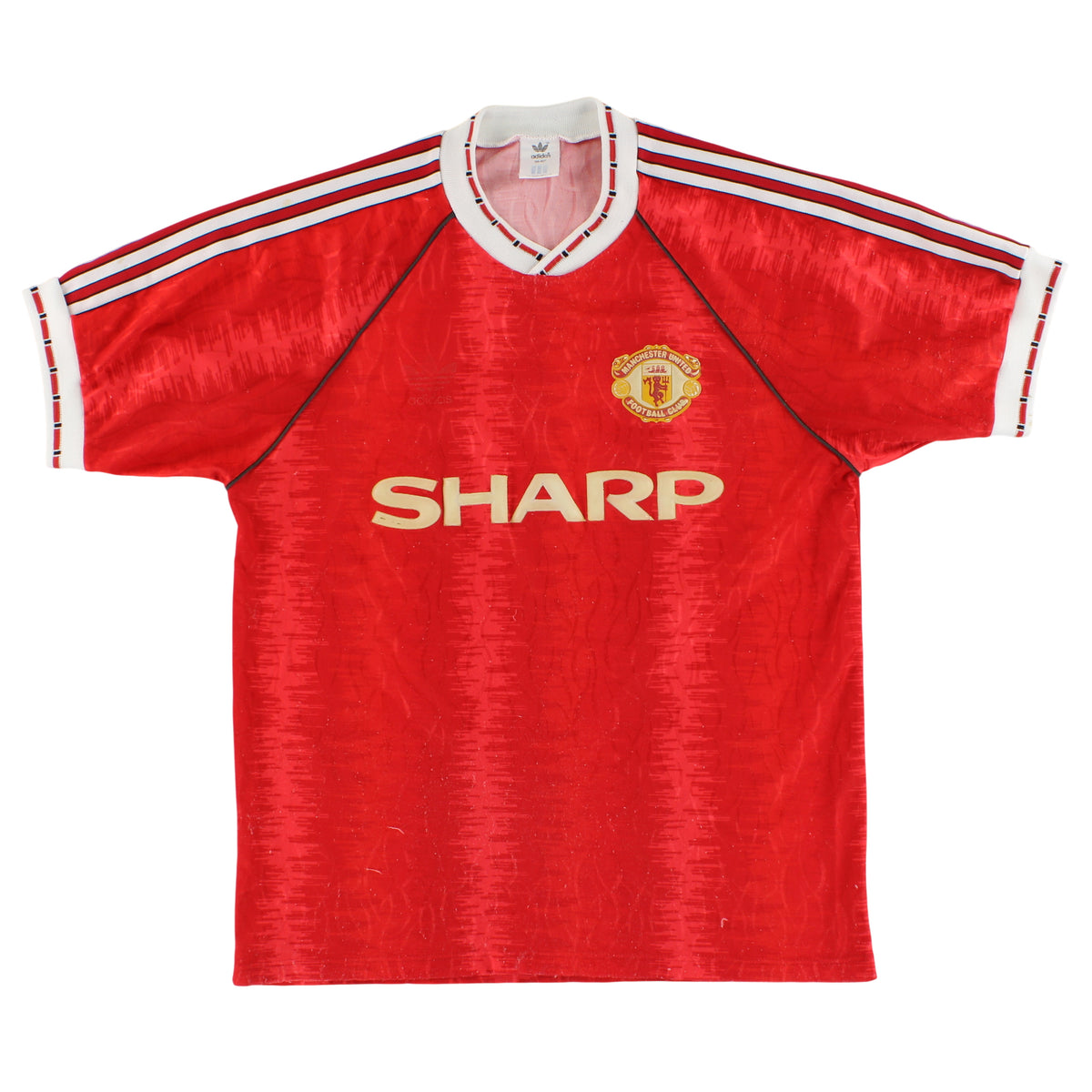 1990-92 Manchester United adidas Home Shirt M