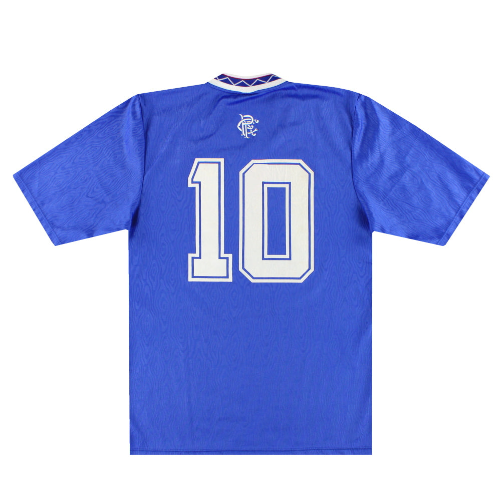 1990-92 Rangers Admiral Home Shirt #10 M | Vintage Football Shirts
