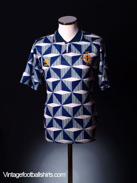 1990-93 Northern Ireland Away Shirt M Football Shirt