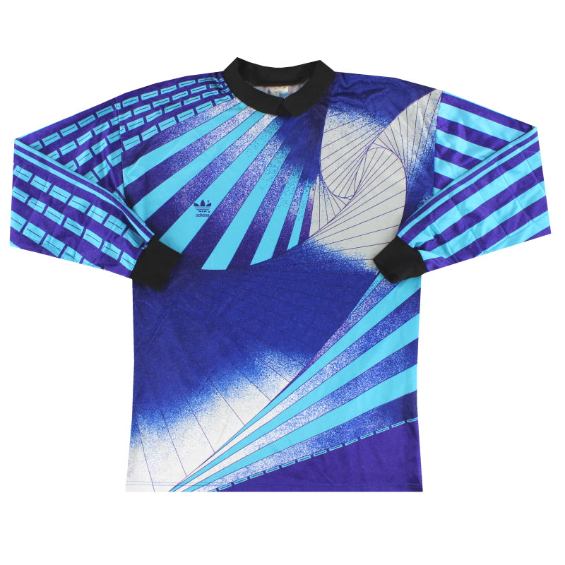 最終値下！レア品　アディダス９０’ビンテージ　GKシャツ　Mサイズ(UK) 1990-94 adidas Template Goalkeeper Shirt M | Vintage Football Shirts