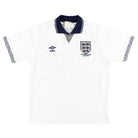1990 England Umbro 'Italy '90' Home Shirt M Football Shirt