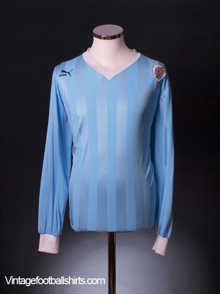 1990 Uruguay Home Shirt #8 L/S L Football Shirt