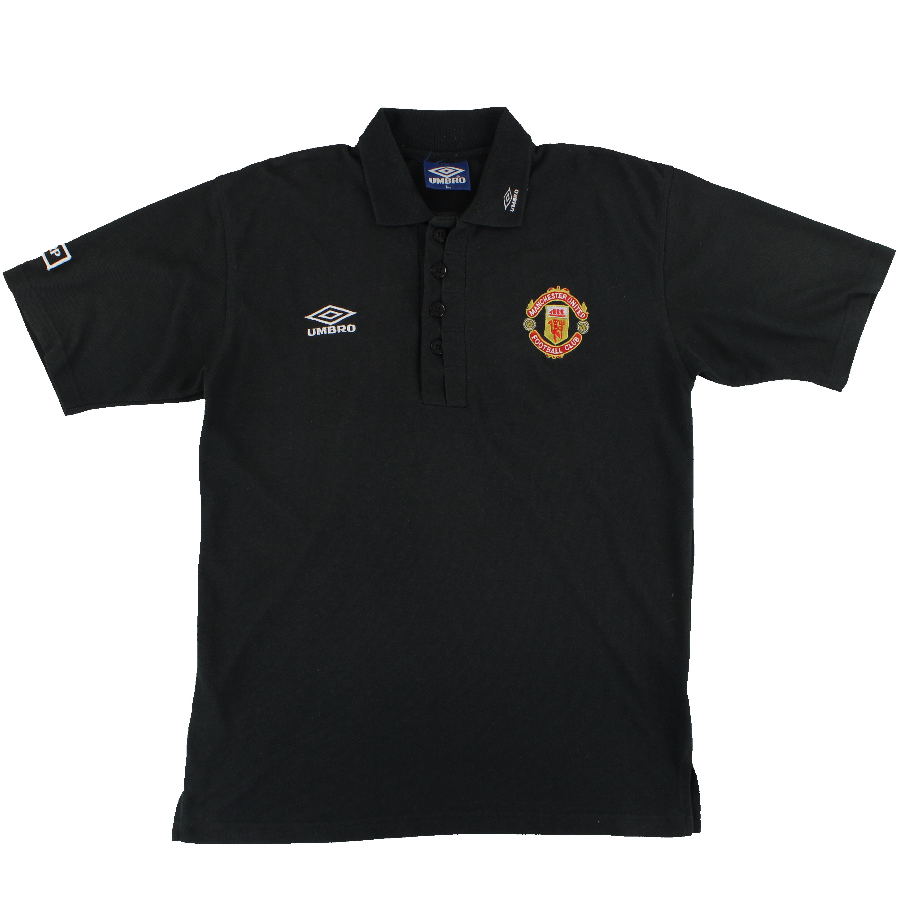 1990s Manchester United Umbro Polo Shirt L | Vintage Football Shirts