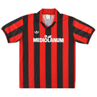 1991-92 AC Milan adidas Home Shirt L Football Shirt