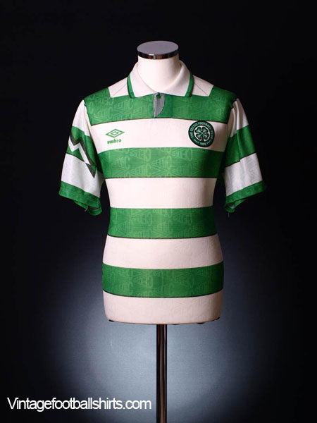 1991-92 Celtic Home Shirt XL Football Shirt