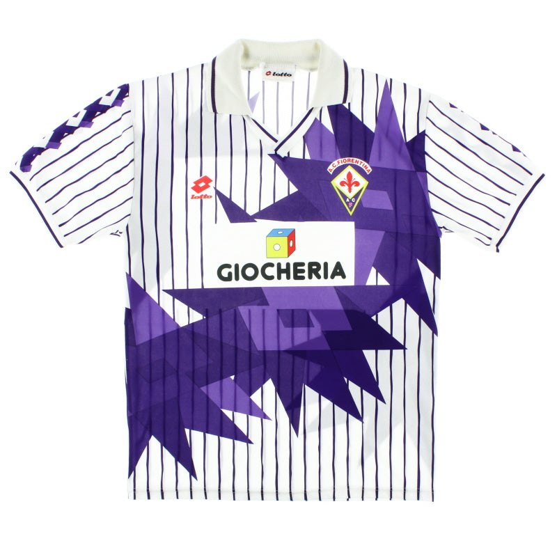 1991-92 Fiorentina Away Shirt L Football Shirt