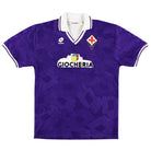 1991-92 Fiorentina Match Issue Home Shirt #2 XL Football Shirt