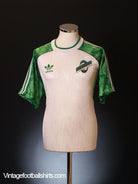 1991-92 Hibernian Away Shirt L Football Shirt