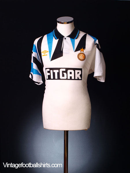 1991-92 Inter Milan Away Shirt XL Football Shirt