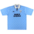 1992-93 Lazio Umbro Home Shirt *Mint* XL Football Shirt