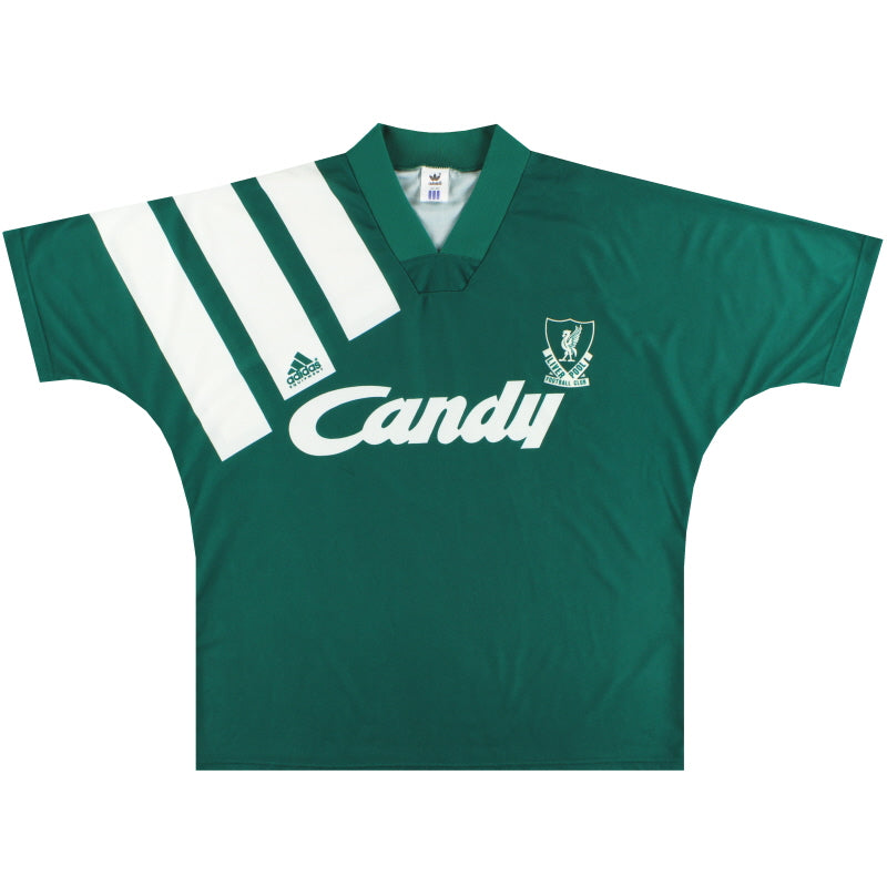 1991-92 Liverpool adidas Away Shirt M Football Shirt