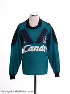 1991-92 Liverpool Goalkeeper Shirt M Football Shirt