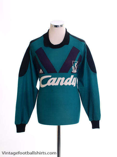 1991-92 Liverpool Goalkeeper Shirt M Football Shirt