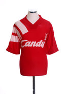 1991-92 Liverpool Home Shirt M Football Shirt