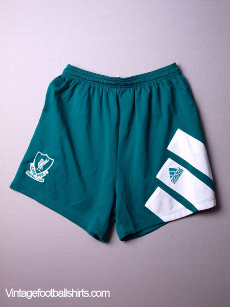 1991-92 Liverpool Match Issue/Worn Away Shorts M Football Shorts
