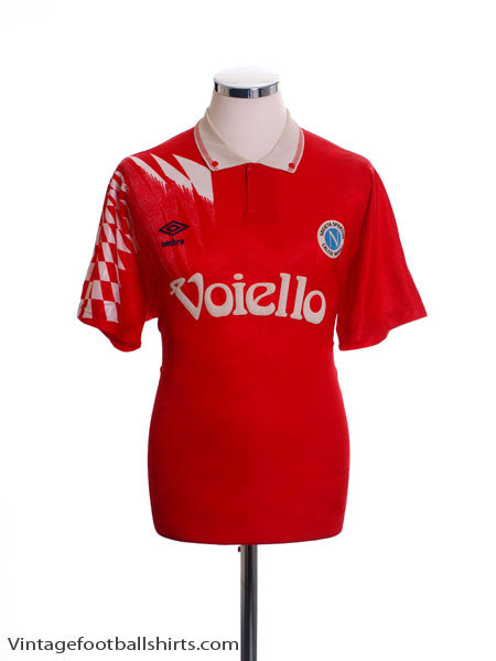1991 92 Napoli Third Shirt L