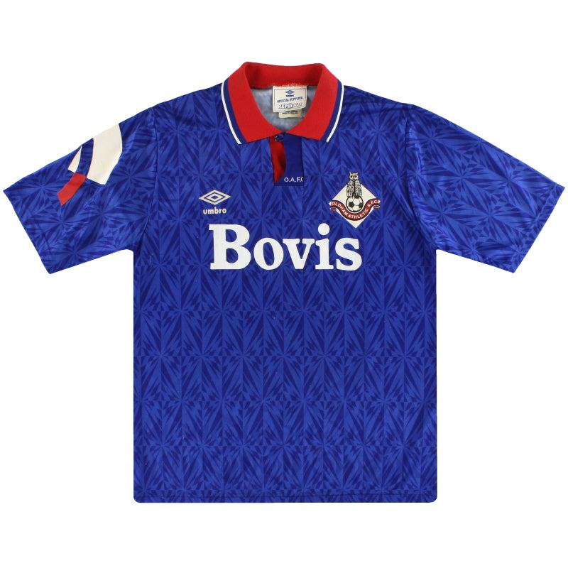 1991-92 Oldham Umbro Home Shirt M Football Shirt