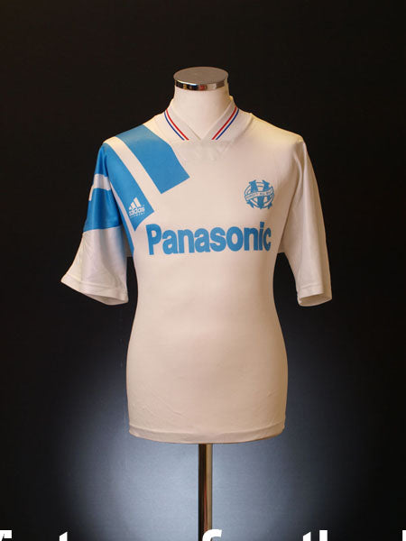 1991-92 Olympique Marseille Home Shirt XL Football Shirt