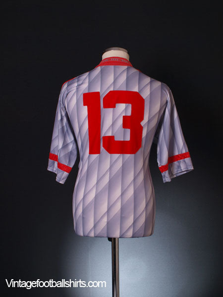 1991-92 Portadown Player Issue Away Shirt #13 L Football Shirt