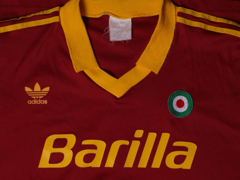 1991-92 Roma Home Shirt L/S XL | Vintage Football Shirts
