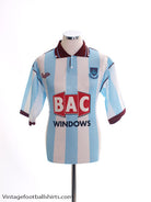 1991-92 West Ham Away Shirt *Mint* S Football Shirt