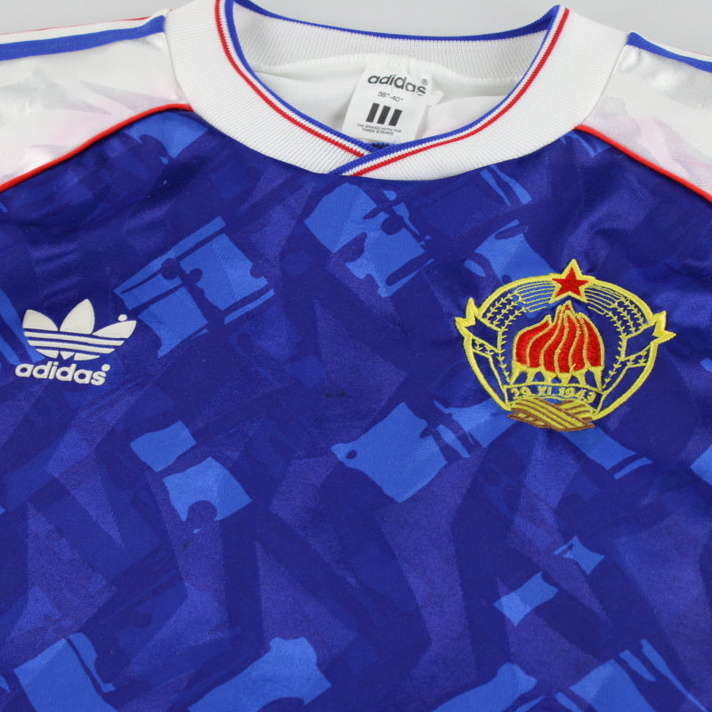 adidas ユーゴスラビア　ユニフォーム　1992 ユーロ 1991-92 Yugoslavia adidas Home Shirt XL | Vintage Football Shirts