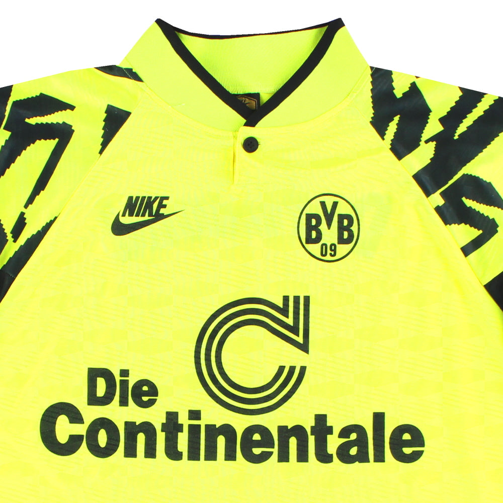 1991-92 Borussia Dortmund Nike Home Shirt L/S *Mint* XXL | Vintage