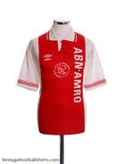 1991-93 Ajax Home Shirt *Mint* M Football Shirt