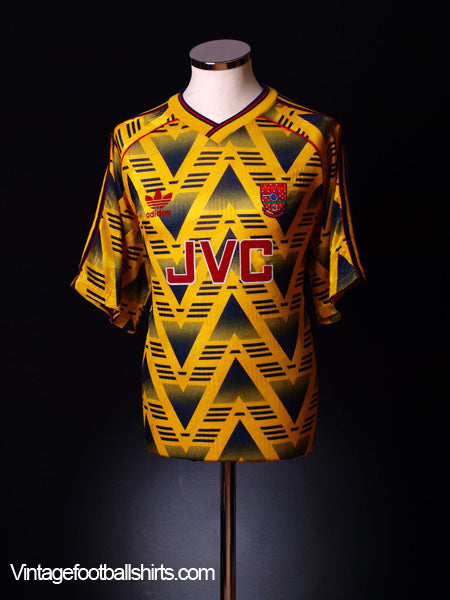 1991-93 Arsenal Away Shirt L Football Shirt