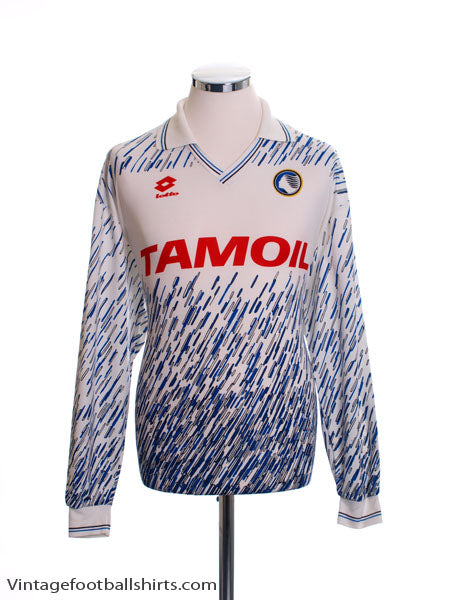 1991-93 Atalanta Away Shirt L/S L Football Shirt