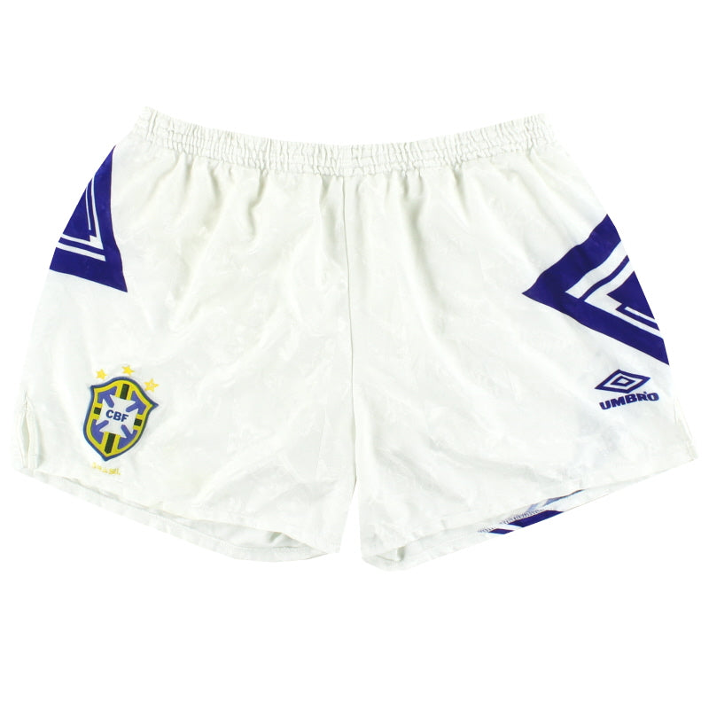 1991-93 Brazil Umbro Away Shorts L Football Shorts