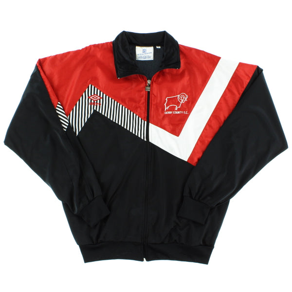 1991-93 Derby County Umbro Track Jacket *As New* L Vintage