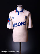 1991-93 Ipswich Away Shirt XL Football Shirt