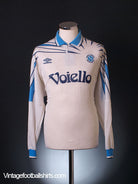 1991-93 Napoli Player Issue Away Shirt #15 L/S L Football Shirt