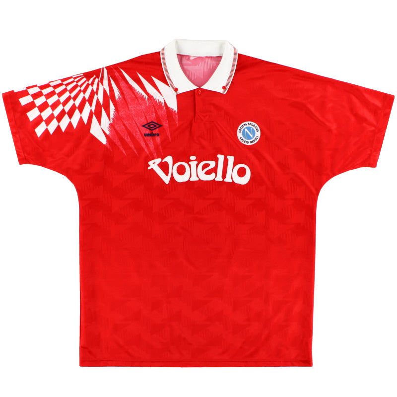 1991-93 Napoli Umbro Third Shirt S Football Shirt