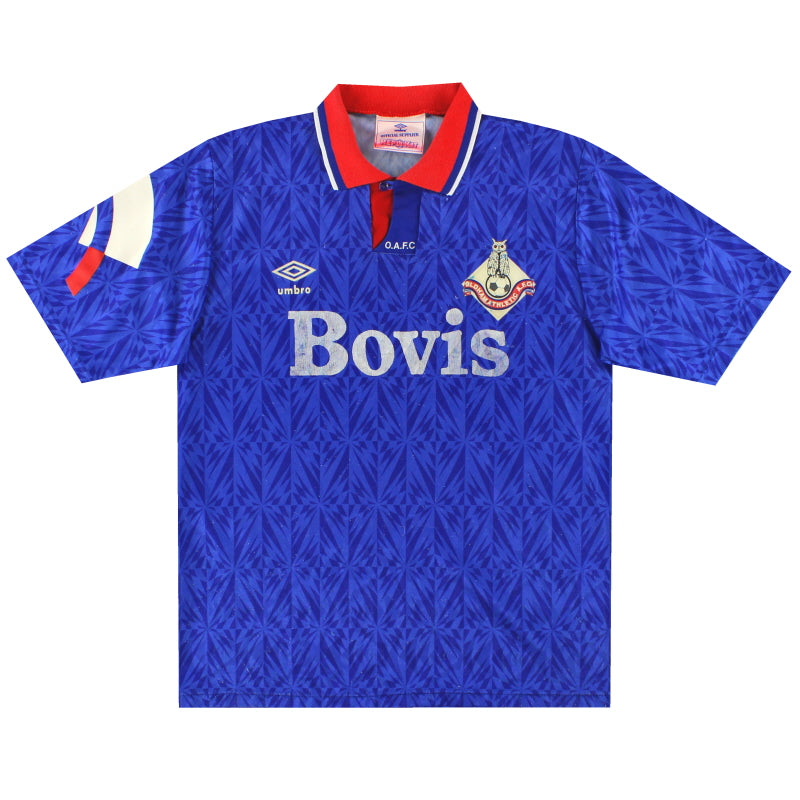 1991-93 Oldham Umbro Home Shirt M Football Shirt