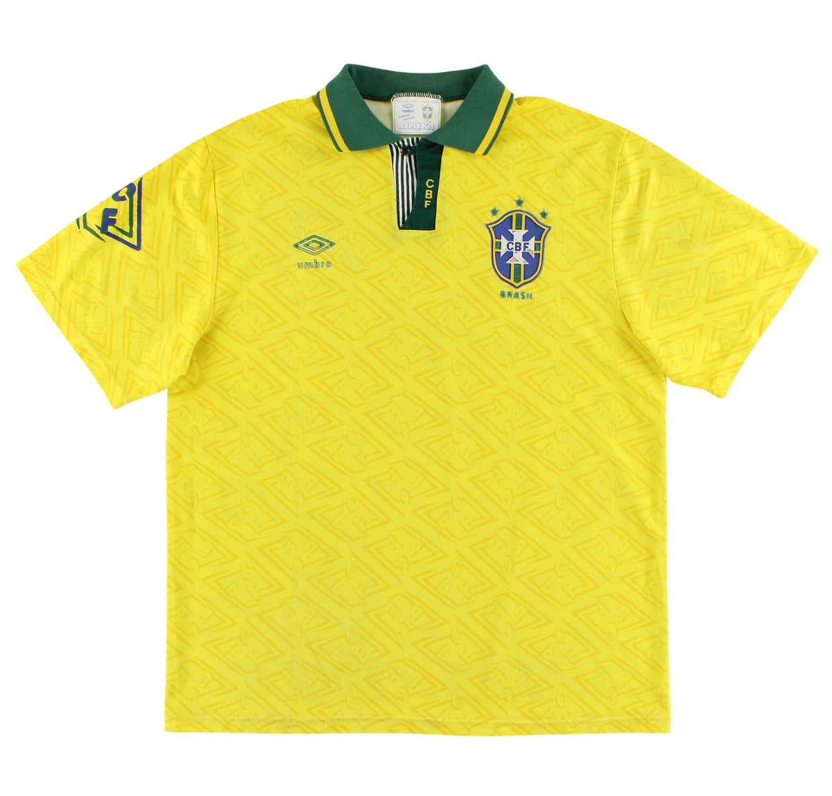 1991-93 Brazil Umbro Home Shirt L