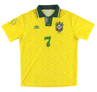 1991-93 Brazil Umbro Home Football Shirt #7 L