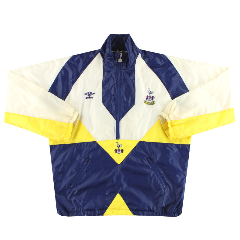 1991-93 Tottenham Umbro 1/2 Zip Training Top L