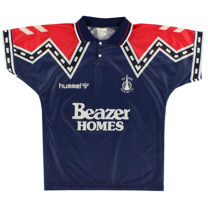 1991-94 Falkirk Home Shirt L.Boys Football Shirt