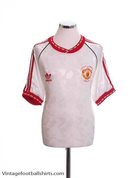 1991 Manchester United European Cup Winners Cup Shirt L Football Shirt