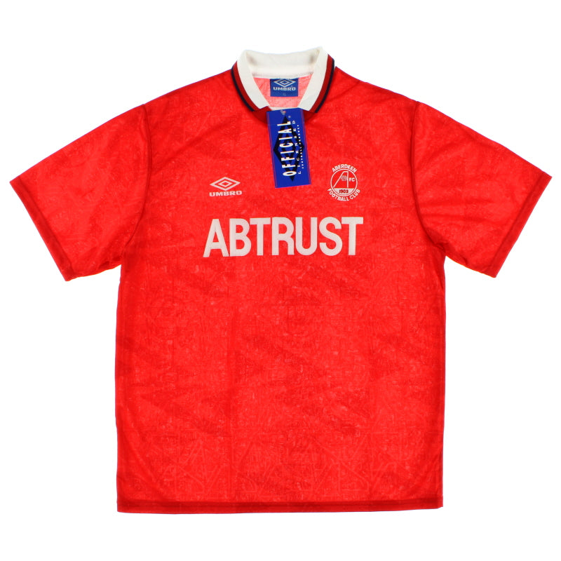 1992-93 Aberdeen Home Shirt *BNIB* Football Shirt