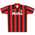 1992-93 AC Milan adidas Home Shirt M Football Shirt