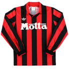 1992-93 AC Milan Home Shirt #14 L/S XS Football Shirt