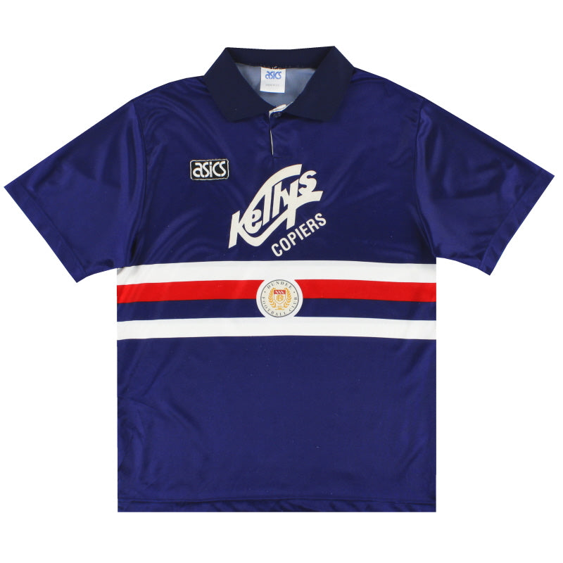 1992-93 Dundee FC Asics Home Shirt M Football Shirt