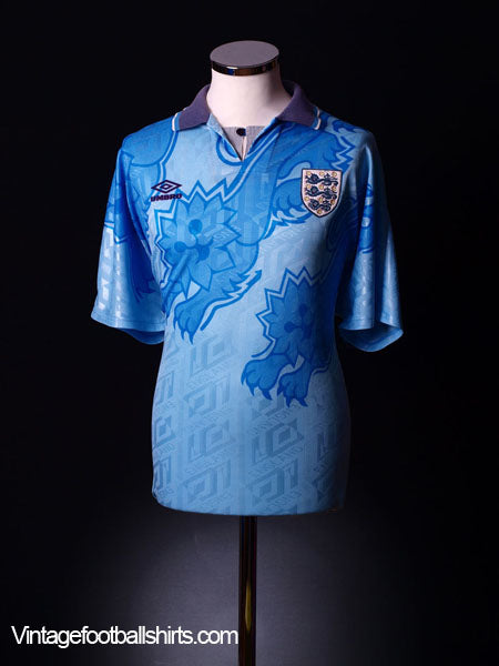 1992-93 England Third Shirt XL | Vintage Football Shirts