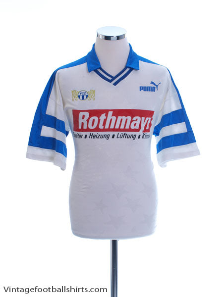 1992-93 FC Zurich Away Shirt L Football Shirt